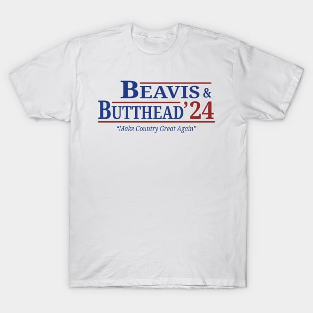 Beavis And Butthead 2024 Election - Make Country Great Again T-Shirt by Anv2